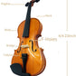 Kalena Spruce Top Violin 4/4 size includes hard case with bow, shoulder rest and rosin