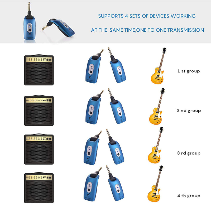 A9 2.9ghz Rechargeable wireless Guitar system - Kalena