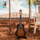 Kalena 34” Sunburst Solid Spruce Top Classical Guitar Baby Complete Set
