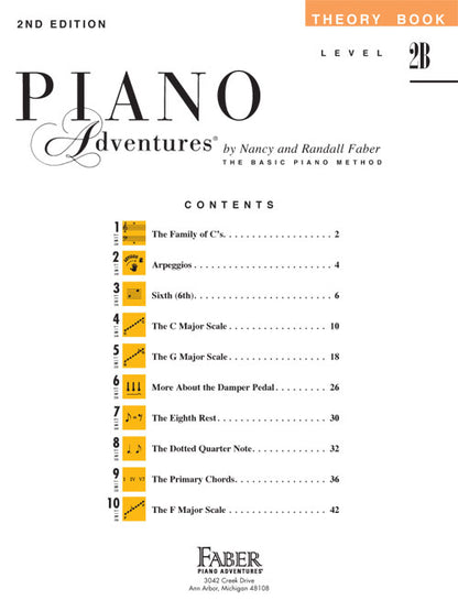 Level 2B – Theory Book – 2nd Edition Piano Adventures®