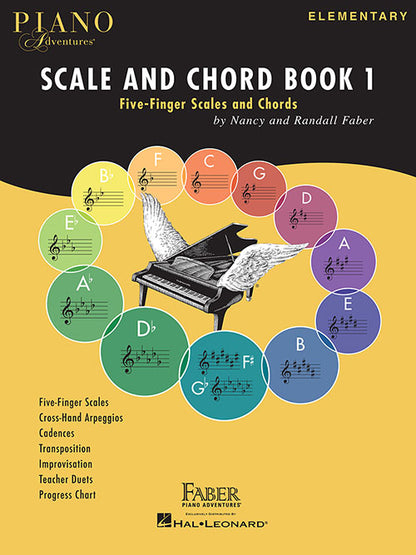 Piano Adventures Scale and Chord Book 1 Five-Finger Scales and Chords