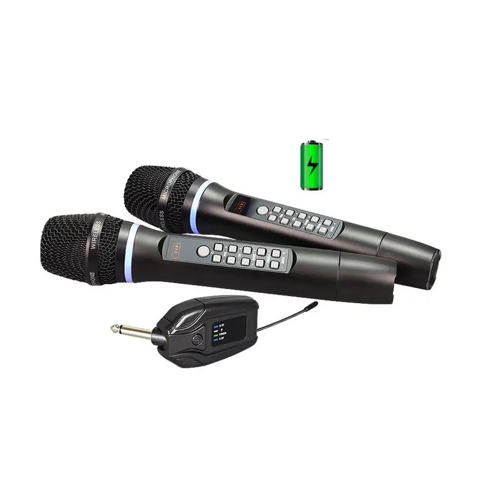 D600 Wireless Rechargeable Microphones with ECHO and Bluetooth - Kalena