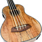 Kalena Spalted Maple fretless Bass Ukulele with eq and case