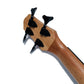 Kalena Spalted Maple fretless Bass Ukulele with eq and case