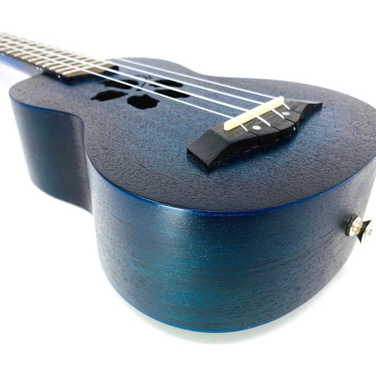 Kalena Mahogany Ukulele Hibiscus Edition Complete Set - Kalena Instruments / Aqua Blue