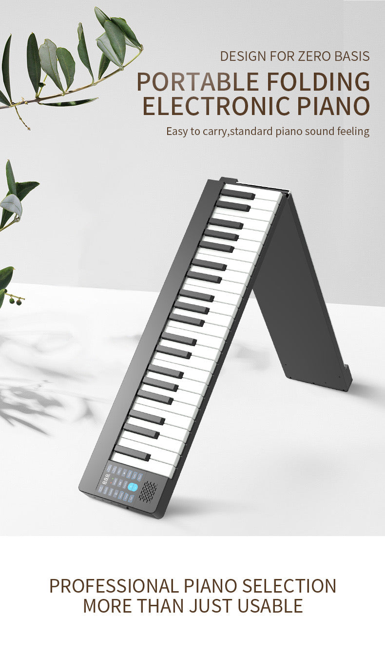 K-PJ88B Real Foldable Electronic Piano 88 Keys Portable Keyboard