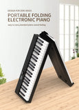 K-PJ88C PRO Real Foldable Electronic Piano 88 Keys Portable Keyboard