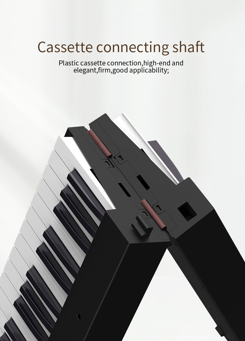 K-PJ88C Real Foldable Electronic Piano 88 Keys Portable Keyboard