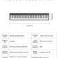 K-PJ88C PRO Real Foldable Electronic Piano 88 Keys Portable Keyboard