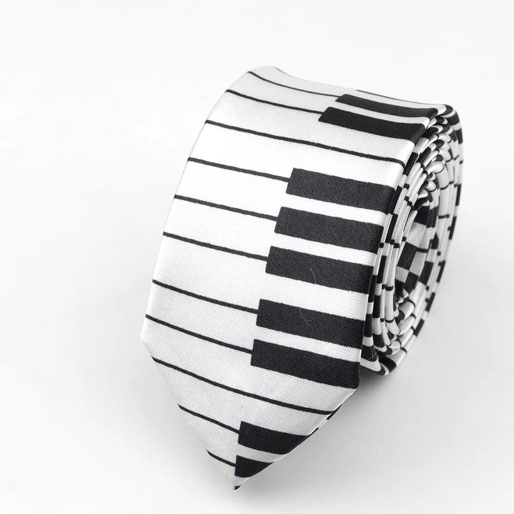 Kalena Men's Tie Classic Fashion  Piano Keys Edition Clearance