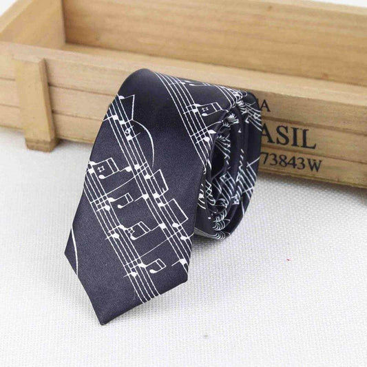 Kalena Men's Tie Classic Fashion Musical Grand Staff Edition Clearance