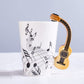 Kalena 13.5 oz Musical Notes Design Guitar Coffee Mugs Drink Tea Milk Coffee Mug Ceramic Music Cup Gift for Friend - Kalena Instruments / Classical Guitar