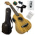 Kalena Soprano Zebrawood Ukulele with EQ Pickup Complete Set