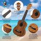 Kalena LM series Soprano Mahogany Ukulele with Celluloid Binding Traditional complete set