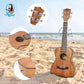 Kalena LM series Concert Mahogany Ukulele with Celluloid Binding Traditional complete set