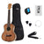 Kalena LM series Tenor Mahogany Ukulele with Celluloid Binding Traditional complete set