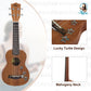 Kalena LM series Soprano Mahogany Ukulele Turtle inlay Traditional Complete Set