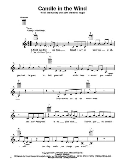The Ukulele 4 Chord Songbook