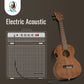 Kalena SA1-26FX Tenor All Solid Acacia Ukulele with FX Complete Set