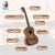 Kalena SA-T01 All Solid Acacia tenor ukulele with armrest and maple binding Complete Set