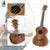 Kalena SA-T01 All Solid Acacia tenor ukulele with armrest and maple binding Complete Set