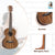 Kalena SA-T01 All Solid Acacia tenor ukulele with armrest and maple binding Complete Set