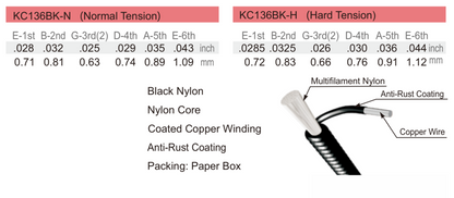 Kalena Classical Guitar Strings "BLACK" - Kalena Instruments