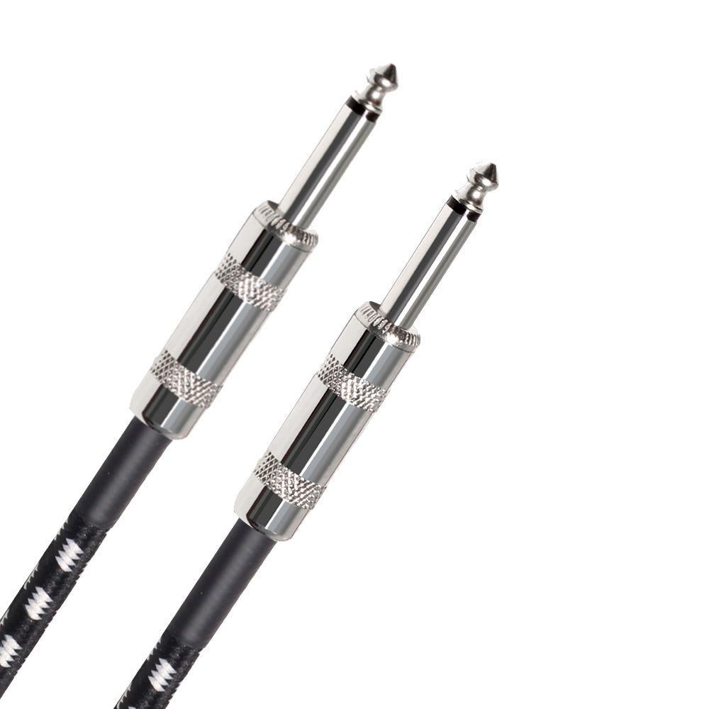Kalena Silver-plated TS 1/4" shielded cable with straight connectors - Kalena Instruments