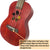 Kalena Mahogany Ukulele Hibiscus Edition Complete Set - Kalena Instruments / LavaRock Red