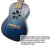 Kalena Mahogany Ukulele Hibiscus Edition Complete Set - Kalena Instruments / Aqua Blue