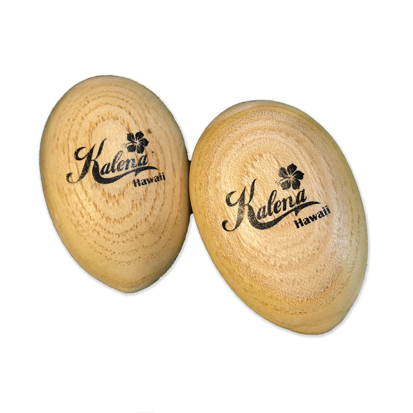 Kalena Wooden Egg Shaker Natural Finish Percussion Instrument 2pk