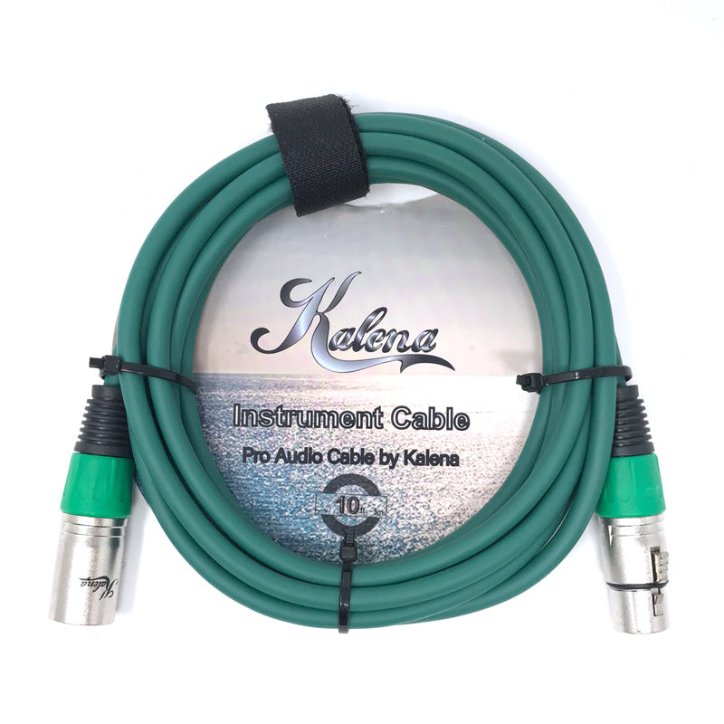 Kalena XLR mic cable (Male to female) - Kalena Instruments / Green PVC