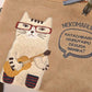 Cat with ukulele shoulder bag - Kalena