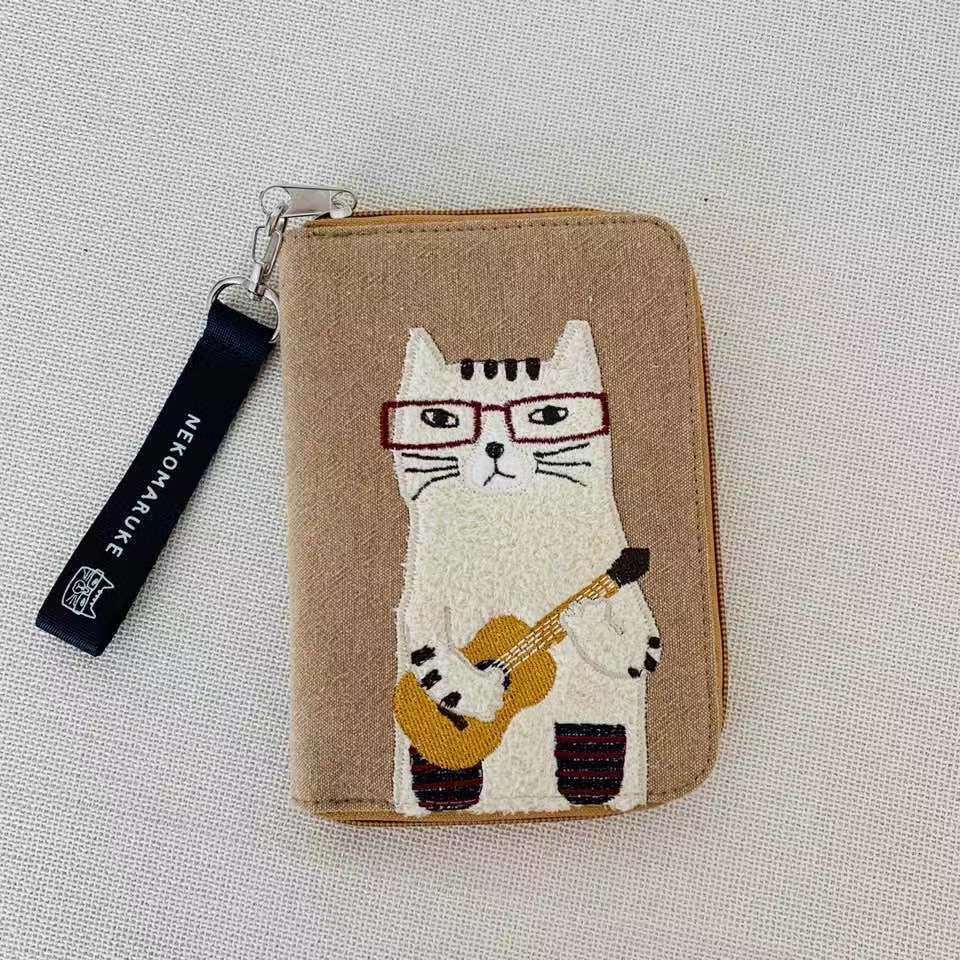Cat with ukulele wallet - Kalena