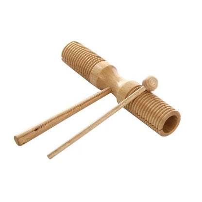 Wooden agogo tone block percussion