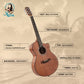 Kalena 38SMT-T6 Solid Mahogany Top Acoustic Guitar Complete Set