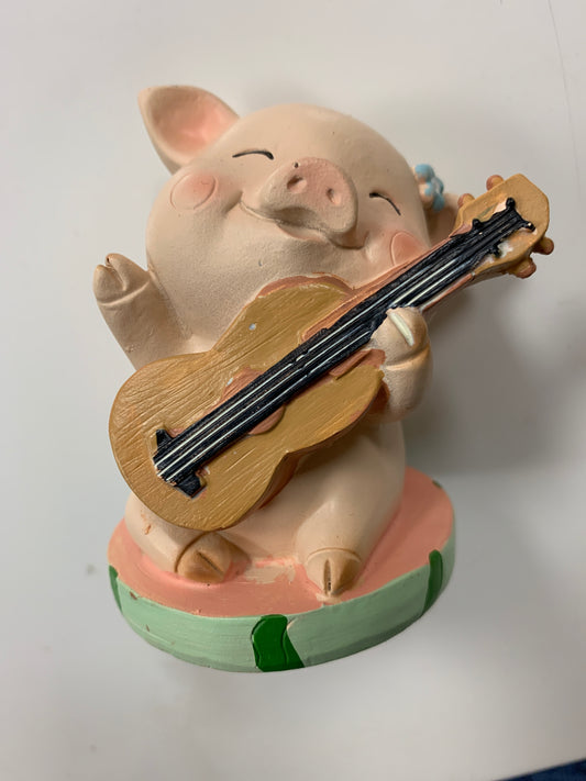 Happy Piggy Plays Ukulele