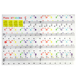 Kalena Piano Keyboard Stickers Bold Large Colorful Letter Piano Stickers