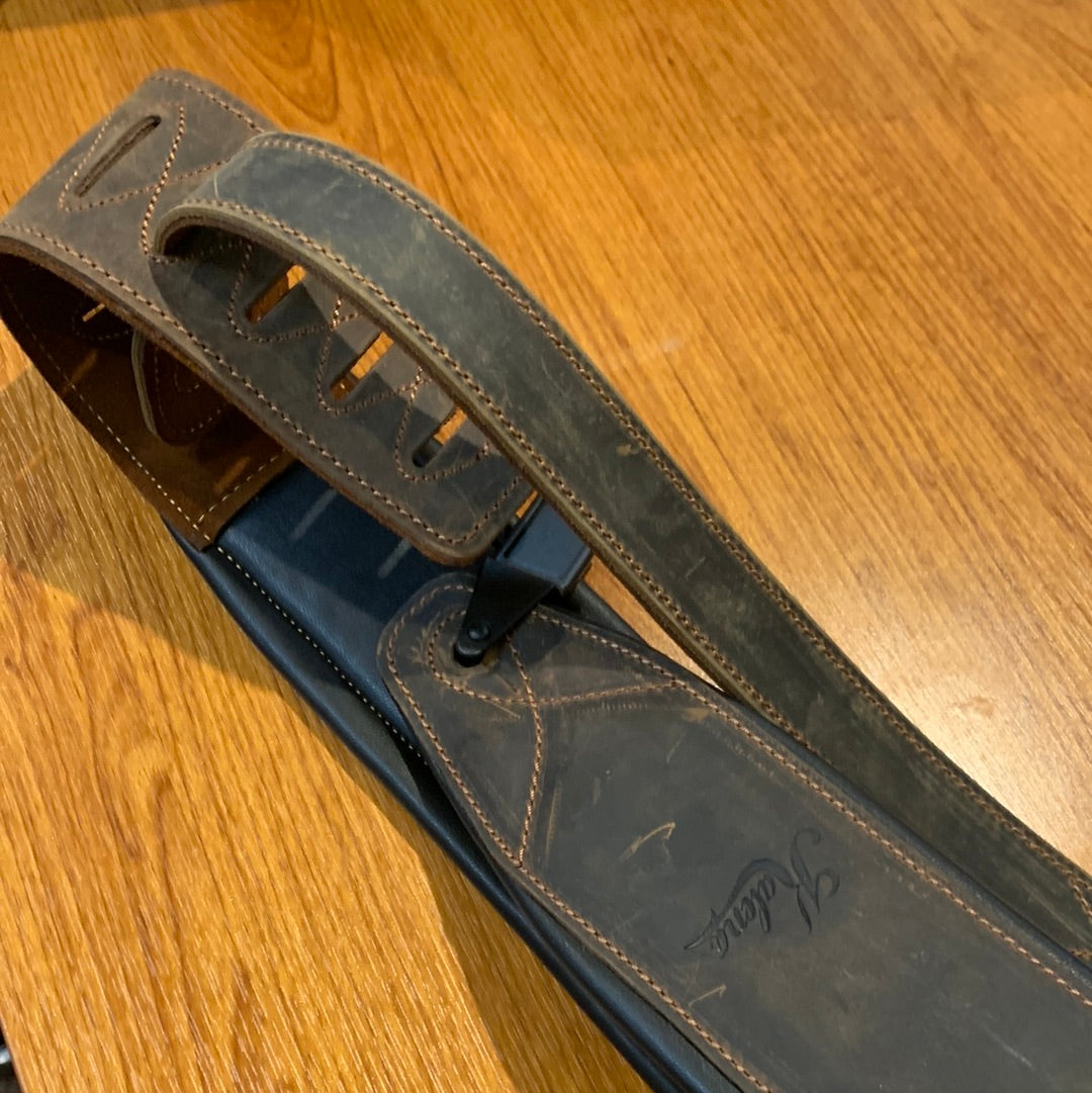 Kalena Padded Guitar Strap Real Leather Adjustable Length