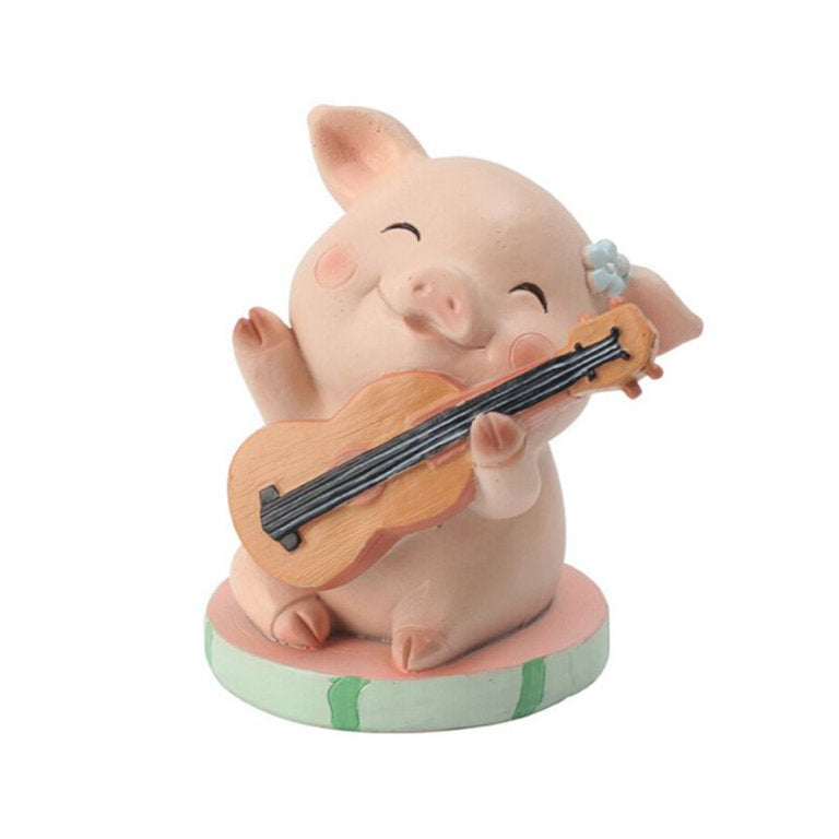 Happy Piggy Plays Ukulele