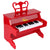 Kalena 25 key ABS mini classical piano battery powered - Kalena Instruments / Red