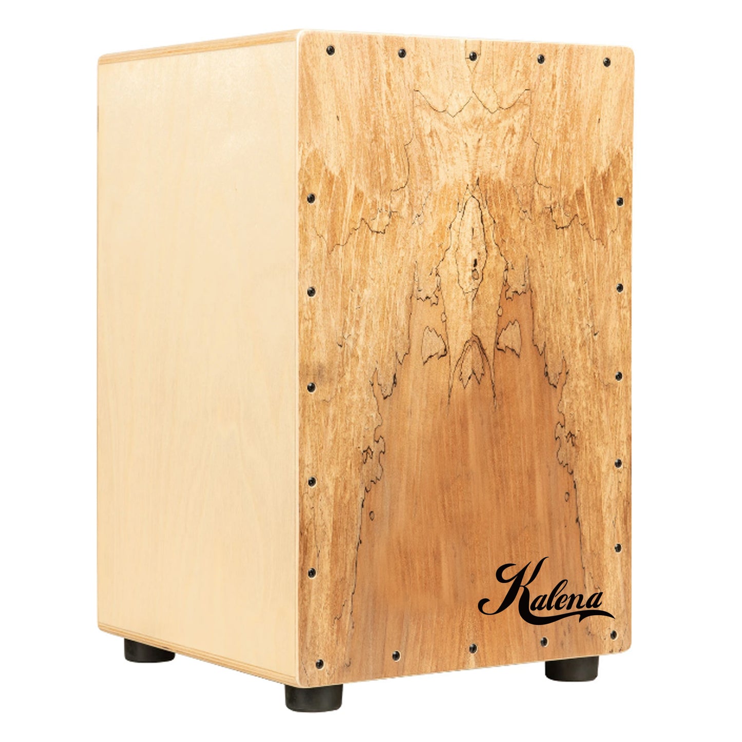 SPALTED MAPLE CAJON with Case