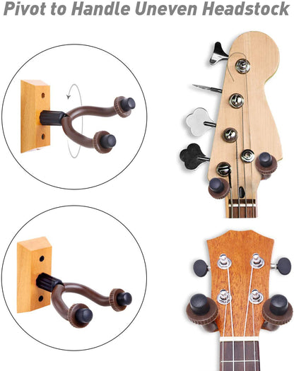 Guitar Wall Mount 2Pack Hanger KWGH01 for ukulele or guitar
