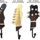 Vintage Guitar Shaped Decorative Hooks Wall Mounted Rack Hangers (3-Pack)
