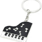Music Piano Creative Metal Keychain