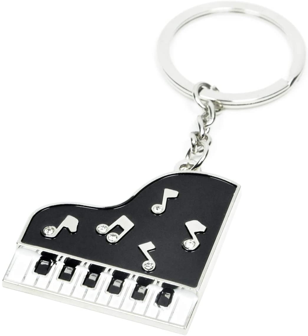 Music Piano Creative Metal Keychain