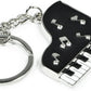 Music Piano Creative Metal Keychain