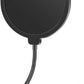 Professional Microphone Pop Filter Shield Dual Layered Wind Pop Screen With A Flexible 360 Degree Gooseneck Clip Stabilizing Arm