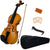 Kalena Spruce Top Violin 3/4 size includes hard case with bow, shoulder rest and rosin