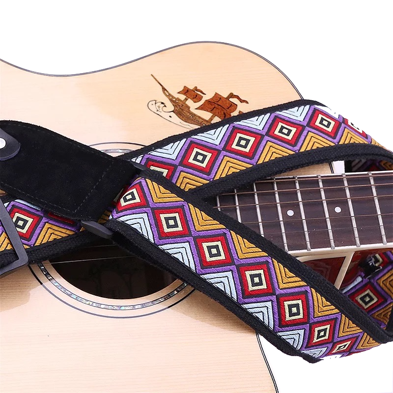 Kalena 2 Pin Guitar Strap Buckle Style (Jacquard + durable ABS buckle+pu) - Kalena Instruments